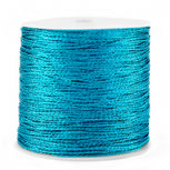 Macramedraad azuur blauw 0.5mm