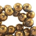 glaskraal high shone 10mm koper goud