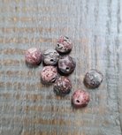 Leopard skin kraal 6mm