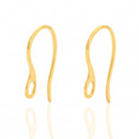 RVS Oorhaken goud met oogje