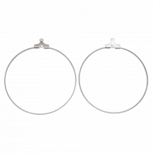 Metalen oorringen 40mm