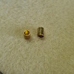 Eindkapjes zonder oog goud 3mm