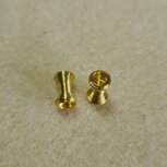 Metalen kralenkapje goud diabolovorm