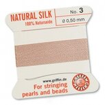 Parelzijde 0.5mm licht roze