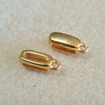 DQ Hanger met oog goudplated 