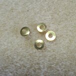 Metalen kralen rondel licht goud