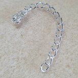 Verlengketting 5cm zilver