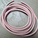 DQ leer peachroze 4mm