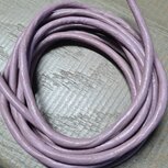 DQ leer lila paars  5mm