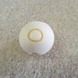 Houten letterkraal O rond 14mm