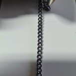 Black nikkel ketting 4x3mm