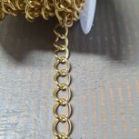Goldplated metalen schakelketting