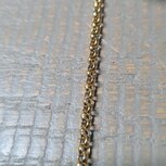 RVS Jasseron gold plated 3mm