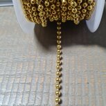 Bolletjesketting goldplated 2.5mm