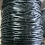 Macramedraad  1mm zwart