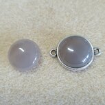 Agaat grey cabochon 16mm