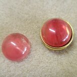 Cherry quartz plaksteen facet rond 15mm 