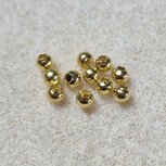 RVS 3mm goudplated kraal