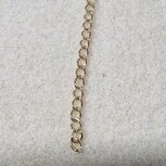RVS ketting goldplated 3x4mm