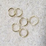 RVS Buigringetjes goldplated 6x0.8mm