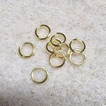RVS Buigringetjes goldplated 5x0.8mm