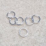 Jump ringetjes silverplated 7x0.8mm