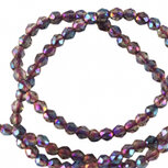 Facetkralen 2mm Purple AB coating