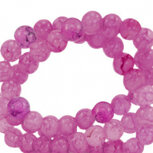 Glaskraal gem&ecirc;leerd purple 6mm