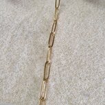 RVS goud langwerpige schakelketting 11mm