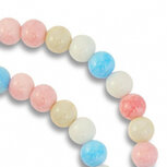 Glaskraal multicolor 8mm