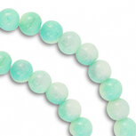 Glaskraal mint turquoise 8mm