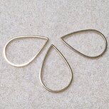 Druppel ring goud RVS klein