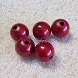 Acryl kraal 3d 8mm kerstrood