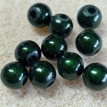 Acryl kraal 3d 6mm donker groen