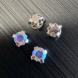 Opnaai strass in kastje 4mm