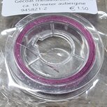 Gecoat staaldraad aubergine