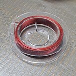 Gecoat staaldraad rood