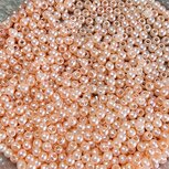 Hars kraal 3mm parelmoer champagne