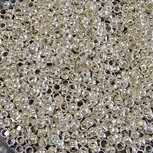 Knijpkralen Silver plated 3mm