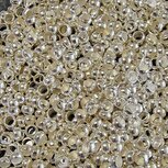 Knijpkralen Silver plated 3,5mm