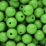 Acryl kraal Shiny vibrant green 12mm