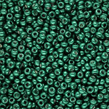 Glas rocailles Metallic shine teal Green 3mm