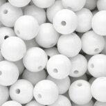 Acryl kraal wit 12mm