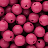 Acryl kraal Shiny rose violet 14mm