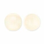 Acryl kraal met glitter vanille yellow 12mm