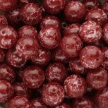 Glaskralen rond ​​​​​​​burgundy red white 12 mm