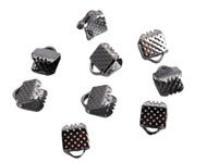 Veterklem Black Nikkel 8x6mm