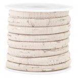 Gestikt kurk vintage silk beige