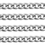 Stainless steel schakel ketting 3 mm