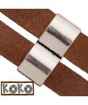 2 gaats schuifkraal voor plat leer 